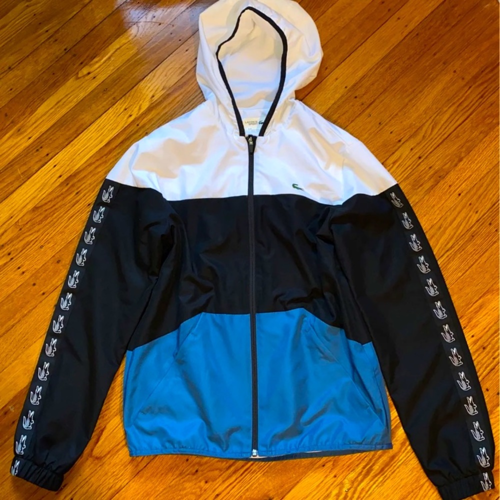 Lacoste Tri-Color Tape Windbreaker